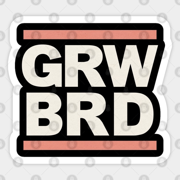 Grow beard Sticker by BeardyGraphics